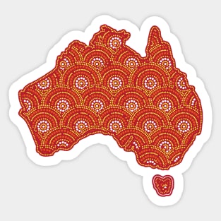 Awesome Aboriginal Dot Art Sticker